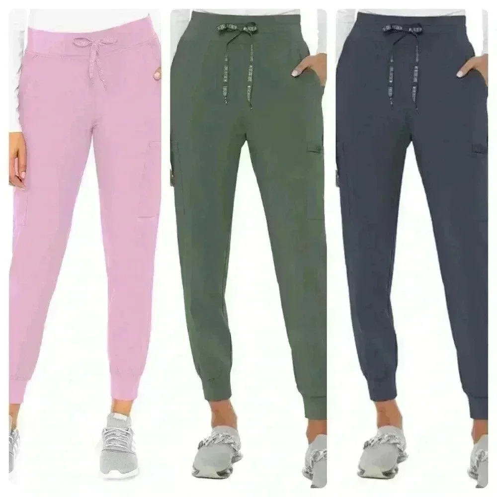 Med Couture Touch Scrub Jogger Pants XS Pewter NWT Stretch Cargo Nurse Medical